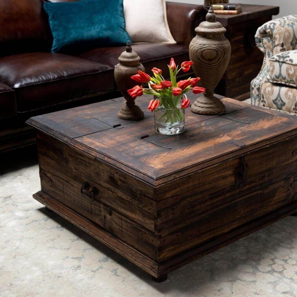 Wooden Rustic Coffee Table: Timeless Design Meets Natural Charm