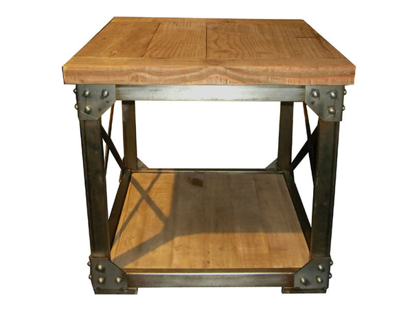 Industrial Metal Side Table